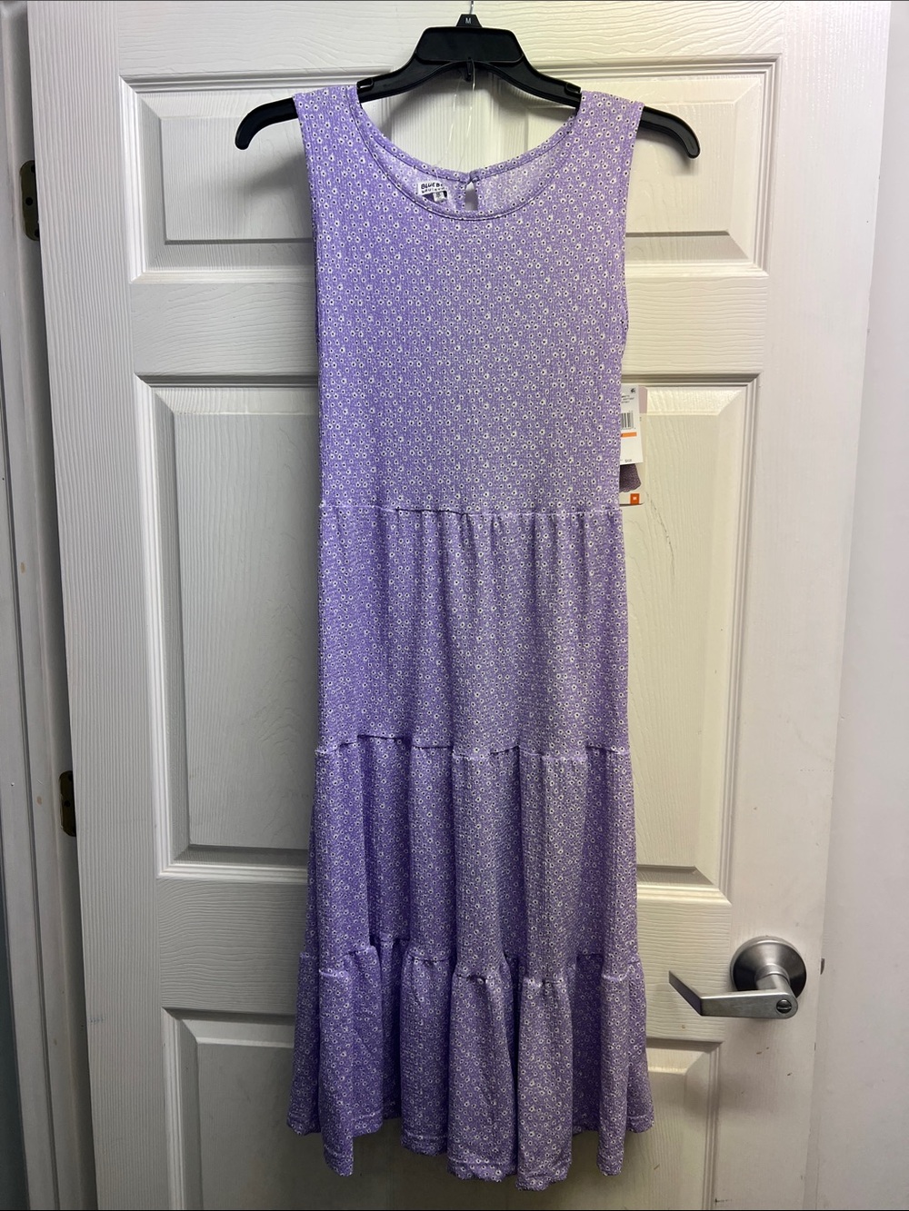 Blueberi Boulevard Lavender Floral Maxi Dress